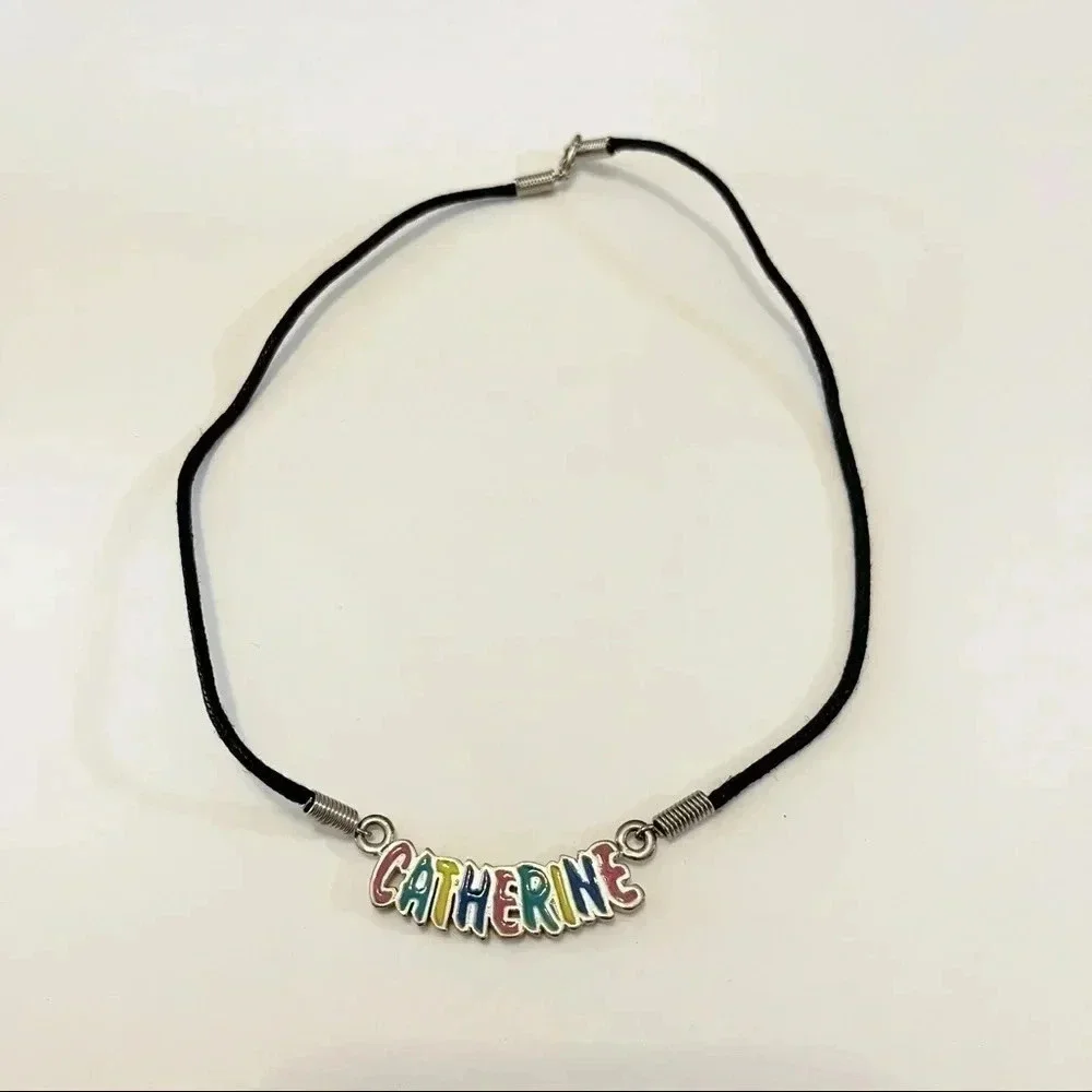Name Necklace Catherine England UK Spelling Multicolor Girls